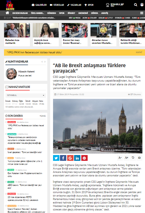 AB ve İngiltere anlaşması Türklere yarayacak