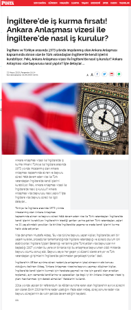 Ankara Anlaşması Vizesi İle İngiltere de İş Kurma İmkanı