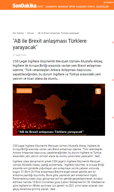 AB ve İngiltere anlaşması Türklere yarayacak